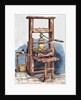 Printing press used by Benjamin Franklin (1706-1790) by Anonymous