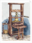 Printing press used by Benjamin Franklin (1706-1790) by Anonymous