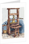 Printing press used by Benjamin Franklin (1706-1790) by Anonymous