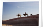 Cowgirls and dogs along the ridge of The Painted Hills by Anonymous