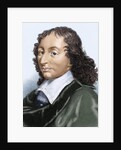 Pascal, Blaise (1623-1662). Colored engraving by Anonymous