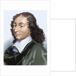 Pascal, Blaise (1623-1662). Colored engraving by Anonymous