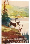 Visit Lapland and Rovaniemi, Finland, Poster in French by Anonymous