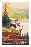 Visit Lapland and Rovaniemi, Finland, Poster in French by Anonymous