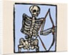 Death depicted with a bow and arrow by Anonymous