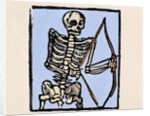 Death depicted with a bow and arrow by Anonymous