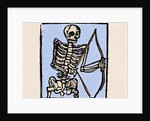 Death depicted with a bow and arrow by Anonymous