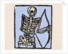 Death depicted with a bow and arrow by Anonymous
