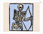 Death depicted with a bow and arrow by Anonymous