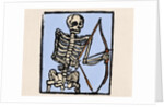 Death depicted with a bow and arrow by Anonymous