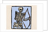 Death depicted with a bow and arrow by Anonymous