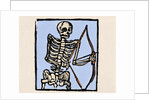 Death depicted with a bow and arrow by Anonymous