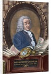 Francois Quesnay (1694-1774). French economist. Colored engraving by Anonymous
