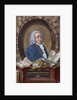 Francois Quesnay (1694-1774). French economist. Colored engraving by Anonymous