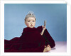 1960s Baby Dressed As Royal Queen Velvet Robe Cloak Cape Rhinestone Tiara Crown And Scepter Wand by Anonymous