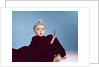 1960s Baby Dressed As Royal Queen Velvet Robe Cloak Cape Rhinestone Tiara Crown And Scepter Wand by Anonymous
