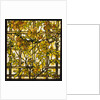 Tiffany Studios trumpet vine leaded glass window by Anonymous