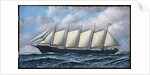 The Schooner Diria by Antonio Jacobsen