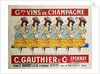 Gds Vins de Champagne poster by Casimir Brau