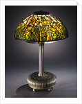Tiffany Studios 'Daffodil' leaded glass and bronze table lamp by Anonymous