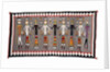 A Navajo Yei Rug showing nine figures by Anonymous