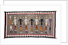 A Navajo Yei Rug showing nine figures by Anonymous