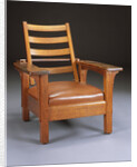 L. & J.G. Stickley Company oak Morris chair by Anonymous