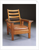 L. & J.G. Stickley Company oak Morris chair by Anonymous