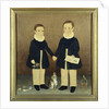 Joseph and Edwin with Their Pets by Anonymous