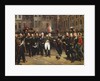 The Farewells of Fontainebleau, 20 April 1814 by Emile Jean Horace Vernet