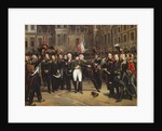 The Farewells of Fontainebleau, 20 April 1814 by Emile Jean Horace Vernet