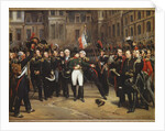 The Farewells of Fontainebleau, 20 April 1814 by Emile Jean Horace Vernet