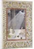 Mughal School painting of Noble with Attendants by Anonymous