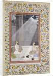 Mughal School painting of Noble with Attendants by Anonymous