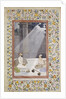 Mughal School painting of Noble with Attendants by Anonymous