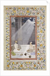 Mughal School painting of Noble with Attendants by Anonymous