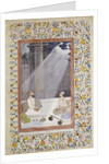 Mughal School painting of Noble with Attendants by Anonymous