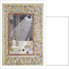 Mughal School painting of Noble with Attendants by Anonymous