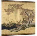 Ducks, one of a pair of two-panel screens by Anonymous