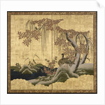 Ducks, one of a pair of two-panel screens by Anonymous