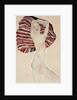 Nude Against Coloured Material by Egon Schiele