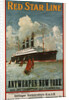 Red Star Line, Antwerpen-New York poster by Anonymous
