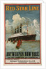 Red Star Line, Antwerpen-New York poster by Anonymous
