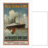 Red Star Line, Antwerpen-New York poster by Anonymous