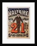 A Voltaire poster by Jules Cheret
