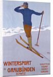 Wintersport in Graubunden poster by Walter Koch