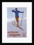 Wintersport in Graubunden poster by Walter Koch