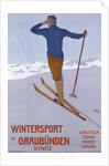 Wintersport in Graubunden poster by Walter Koch