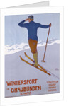 Wintersport in Graubunden poster by Walter Koch