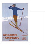 Wintersport in Graubunden poster by Walter Koch